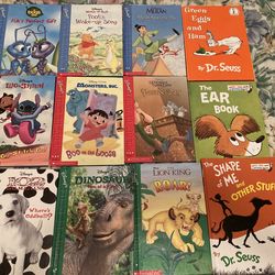 BOOKS- Disney and Dr. Seuss Hardbound Beginning Readers, Like New