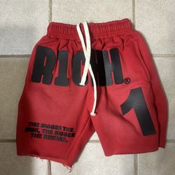 Red RICHH 1 Shorts