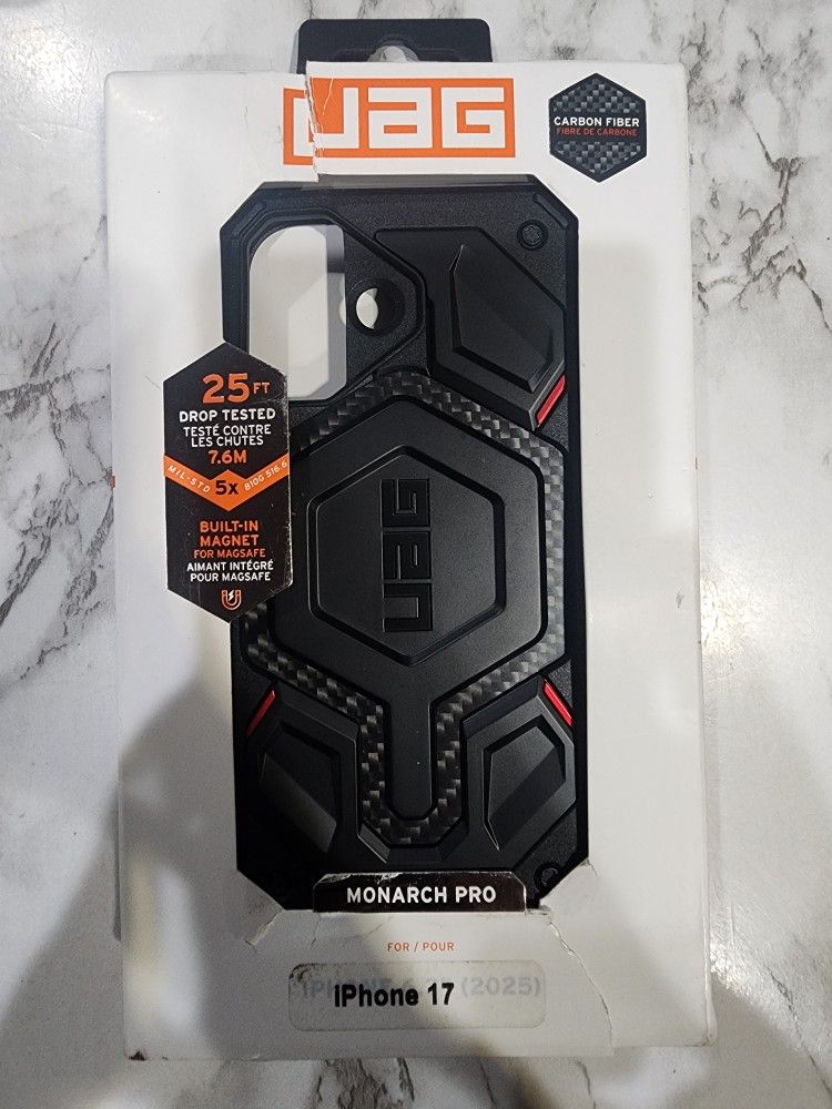 UAG Monarch Pro Case W/ MagSafe & Military Grade For Iphone 17 (Black)