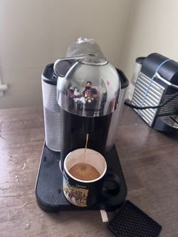 Nespresso VertuoLine GCA1 Chrome Coffee & Espresso Machine – Tested Fully Working