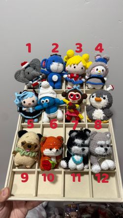 🧶handmade Crochet Keychains