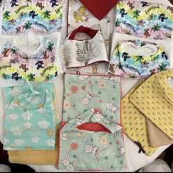 Handmade Bibs And Burp Cloths 