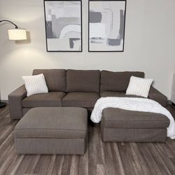 Ikea Brown Sectional Couch DELIVERY AVAILABLE THIS WEEK