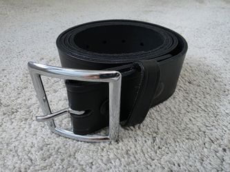 Boston Leather 6605 Black Garrison Belt Size 48 USPS Postal Made in USA