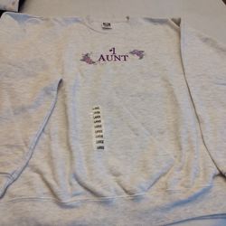 #1 Aunt Sweatshirt- NEW-Size Large