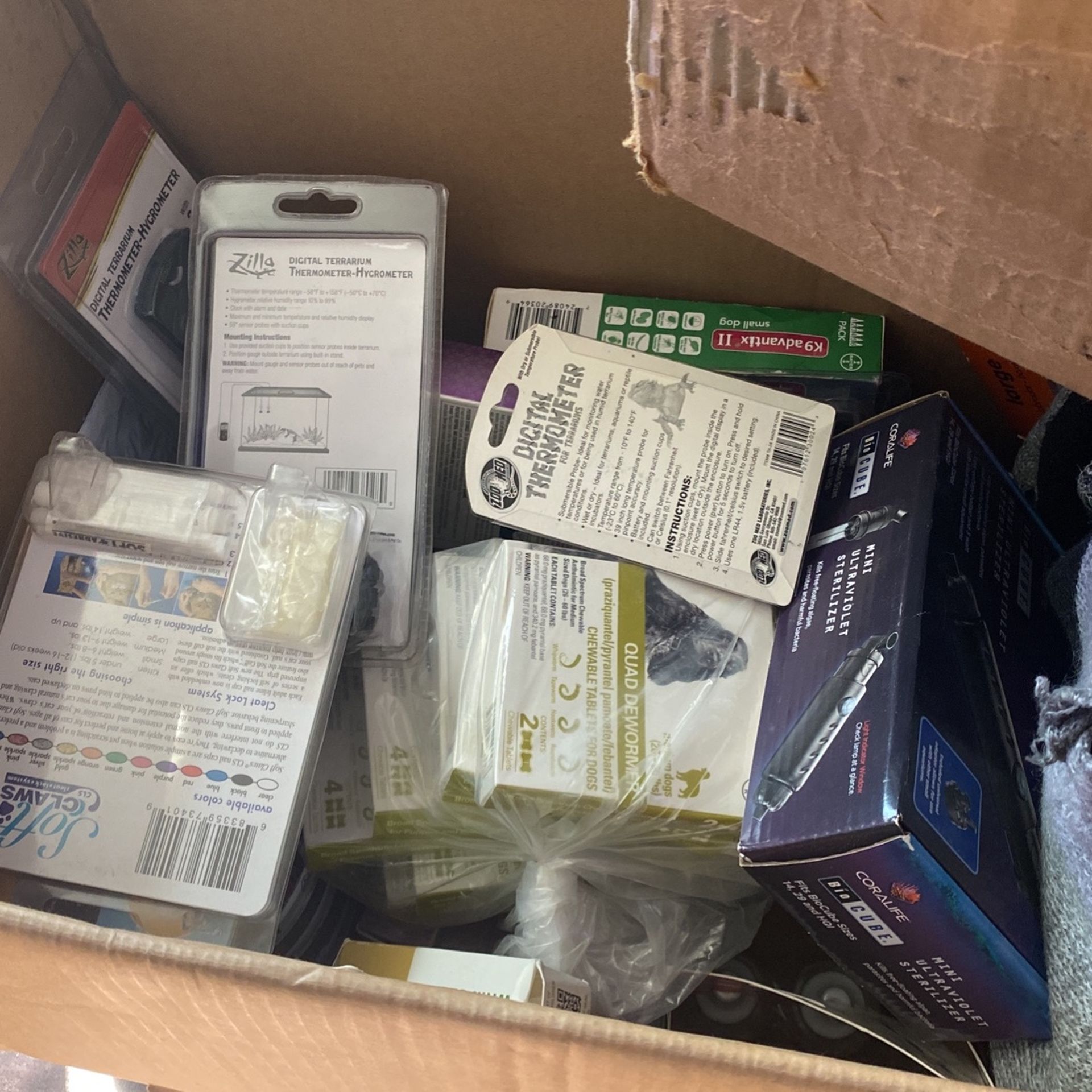 Huge pet supply box collars remedies
