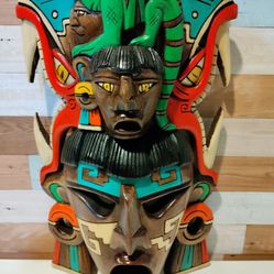 Amazing Aztec Style Woodcarving From Mexico #shop13
