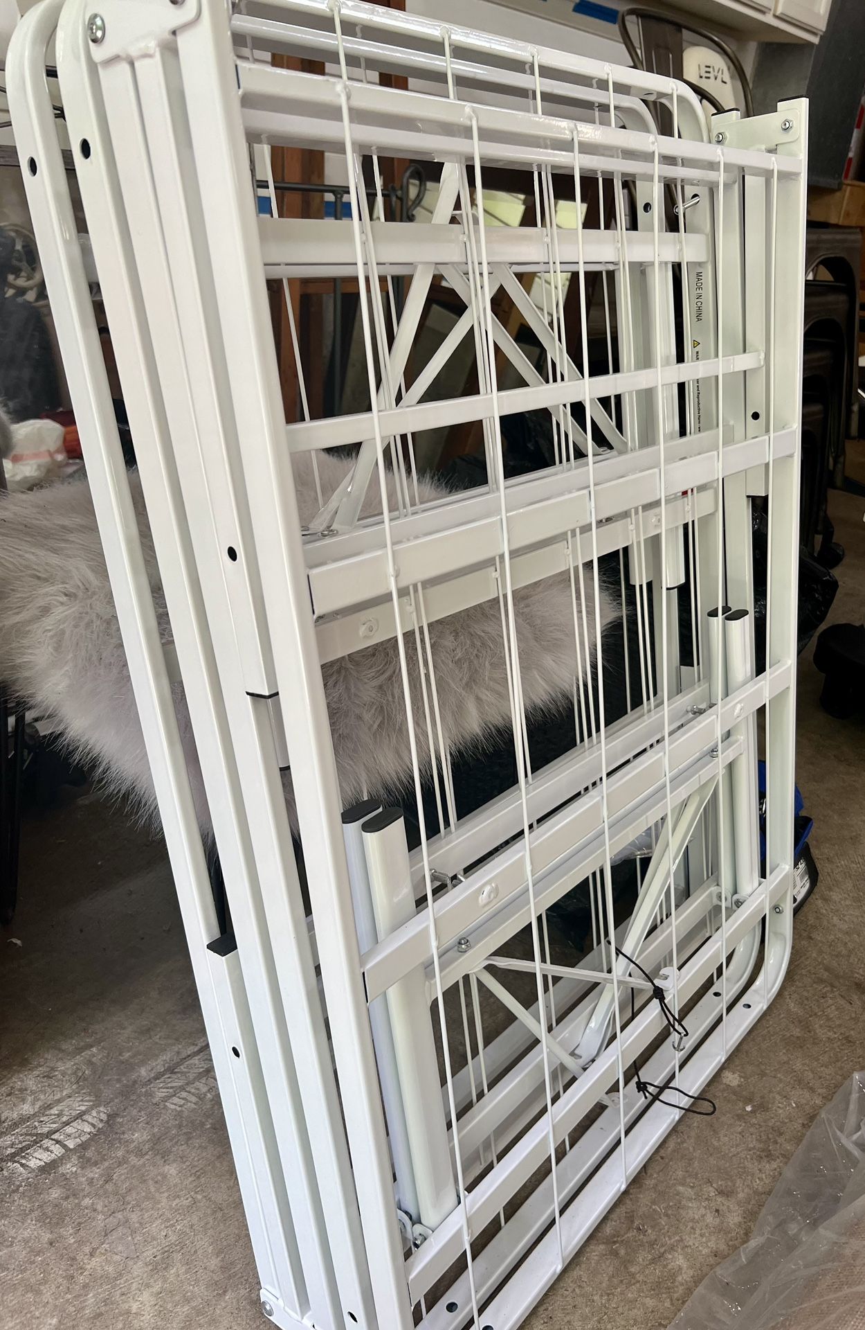 White Metal Full Size Bed Frame