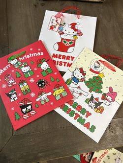 Hello Kitty Christmas Bags - Set Of 3 Bags