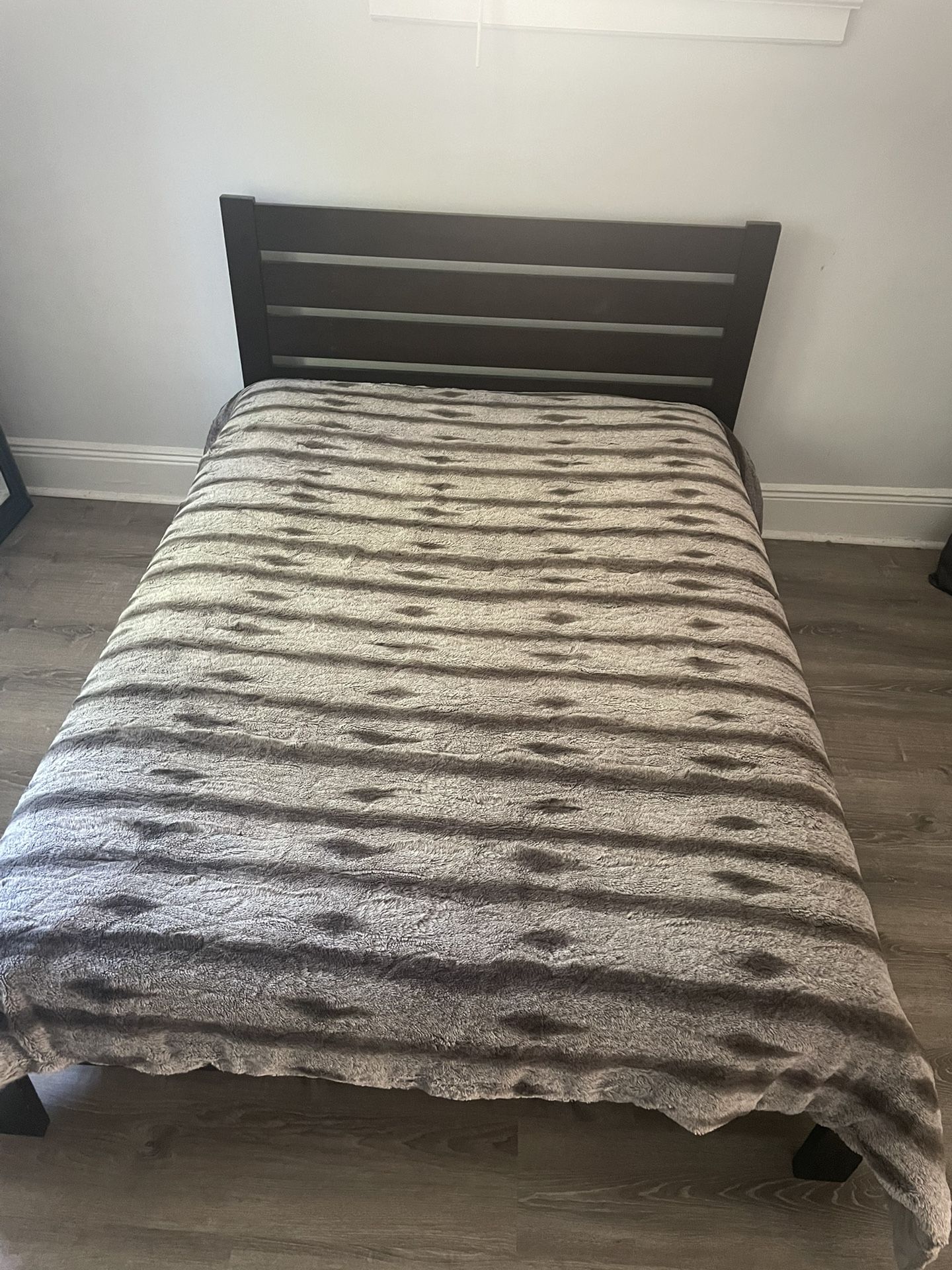 IKEA TRYSIL full-size bed frame Black