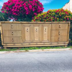 Midcentury American of Martinsville Bamboo Dresser
