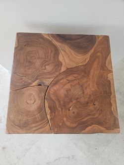 Handcrafted Wooden Side Table