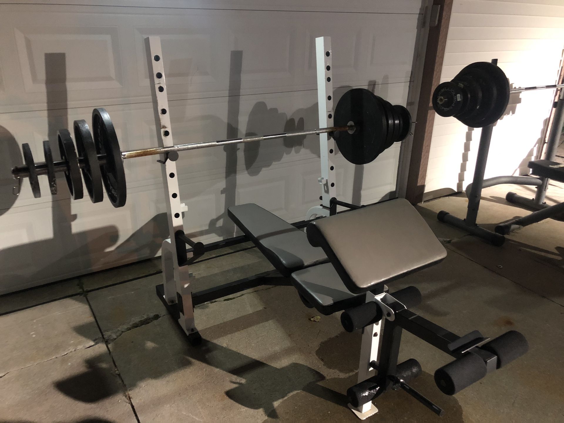 Olympic Bench with Weight Set (Free Delivery)