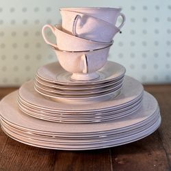 Shenango American Made China Chantilly Pattern Dinner Service For Four