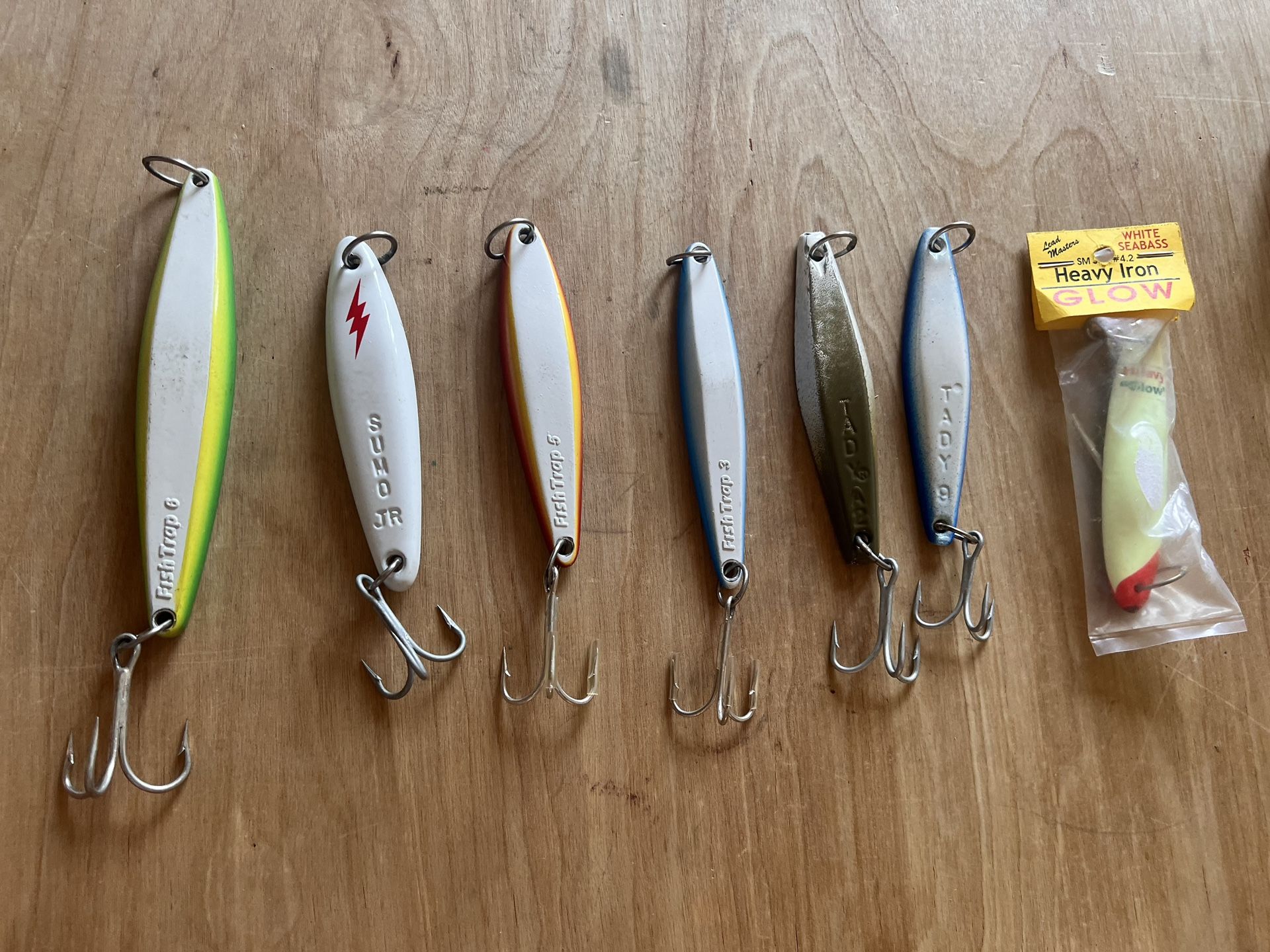 7 Small Yo Yo Iron Fishing Jigs, Fishtrap,Tady,Sumo,Cristy, Seabass, Yellowtail, Tuna Lures New