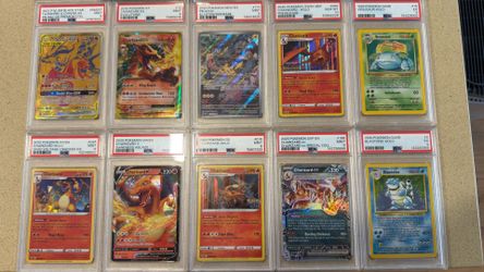 Pokémon cards graded PSA slabs for sale