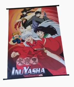 InuYasha Fabric Anime Wall Scroll Rumiko Takahashi 44" X 33"