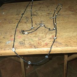 Long Very Long Black Necklaces 