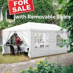 10x20 Canopy with 6 Sidewalls and Windows, Outdoor Instant Canopy Tent for Parties