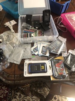 Bundle of cell phones accessories