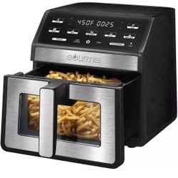 Gourmia 7.6 L (8 Qt.) Digital Air Fryer with Touchscreen Controls and Pre-Set Cooking Functions