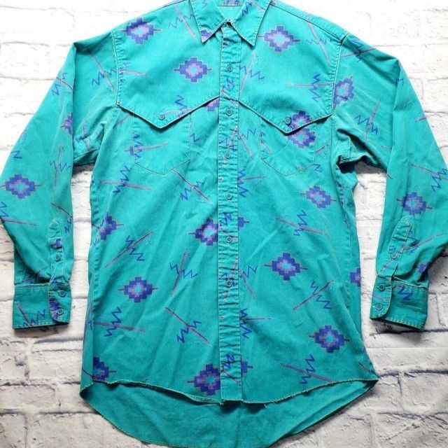 VINTAGE WRANGLER BRUSHPOPPER SHIRT
