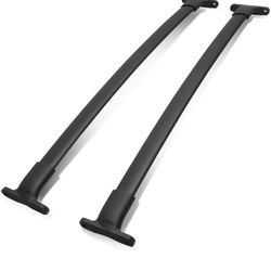 Black Aluminum Top Rail Roof crossbars Rack 16-18 Ford Explorer