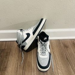 Men's Nike Court Vision Mid NN Lt Smoke Grey/Black-Sail (DN3577 002)