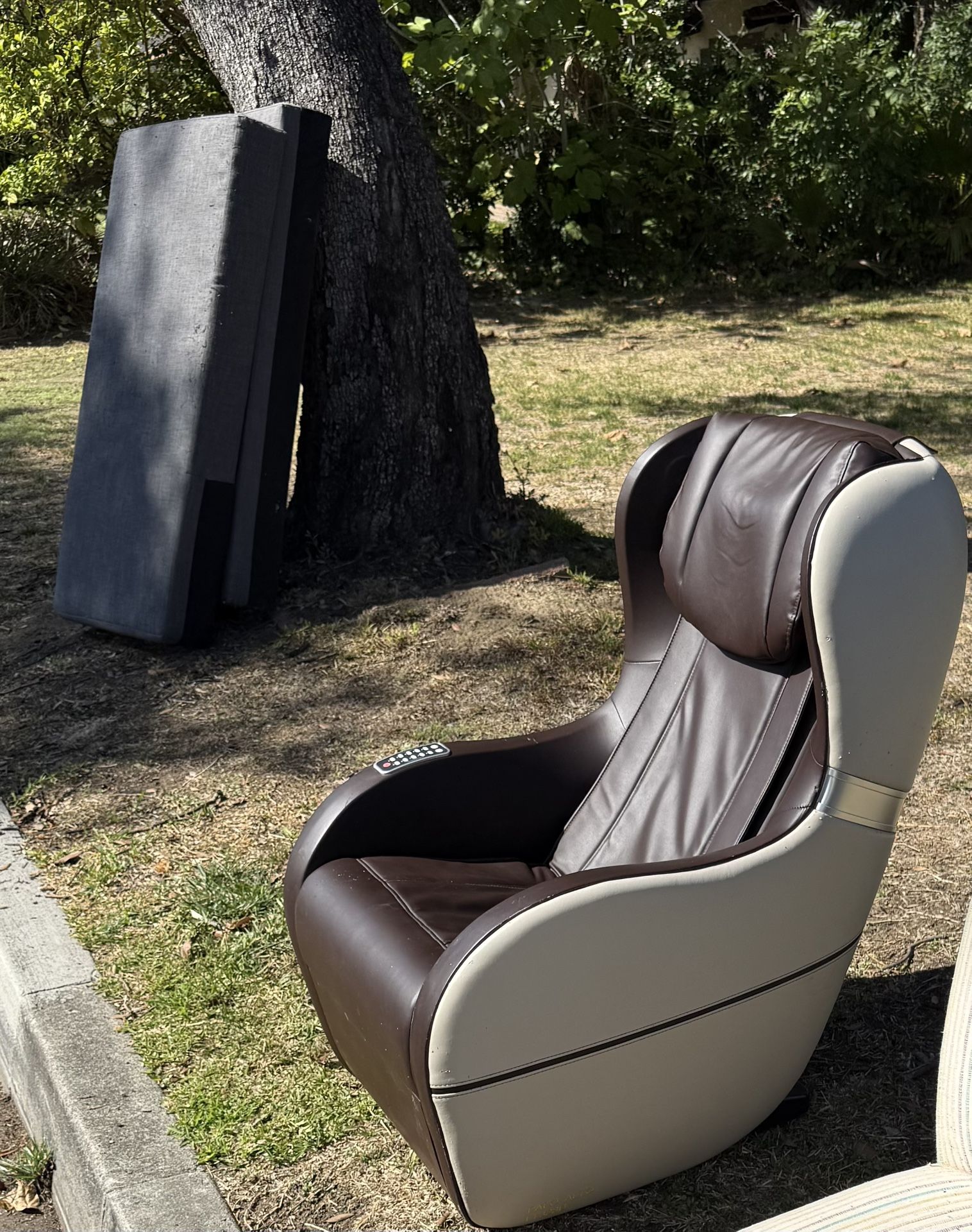 FREE MASSAGE CHAIR AND TWO INDIVIDUAL SMALL FLOOR KIDS BED’s