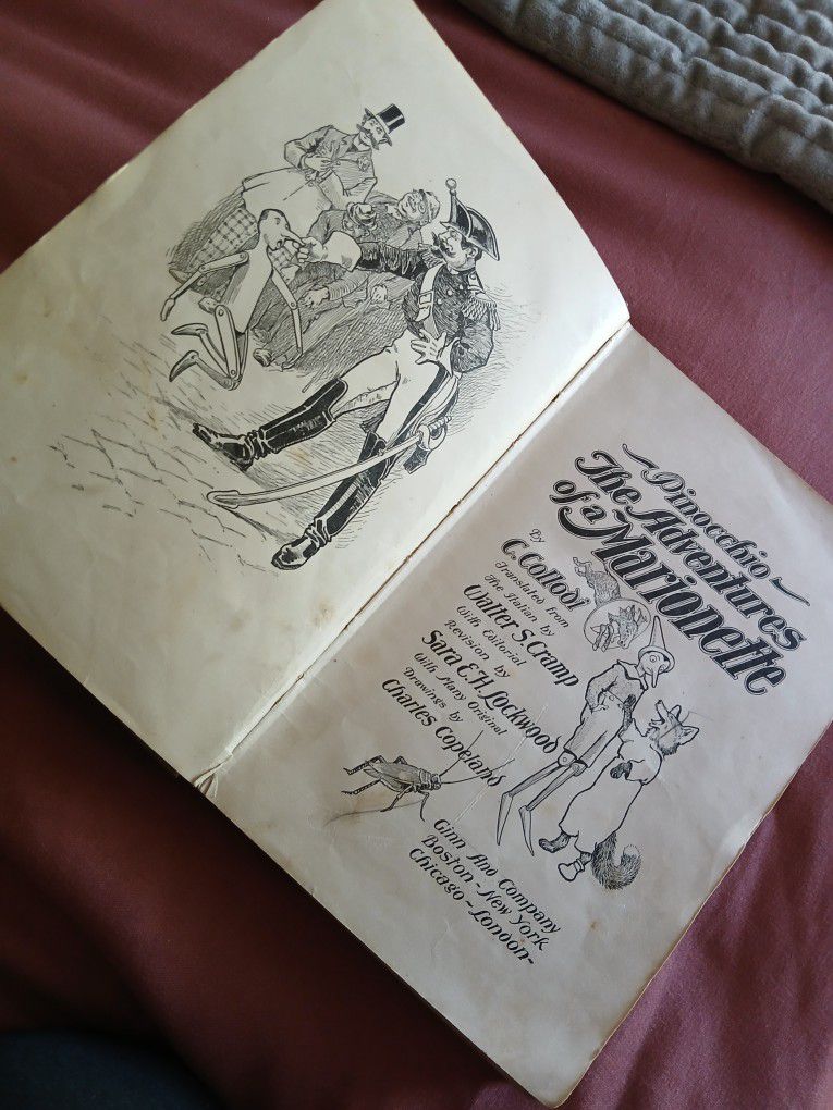 Vintage Pinocchio Book From First Edition 1904