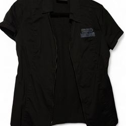 Harley Davidson black button up shirt 