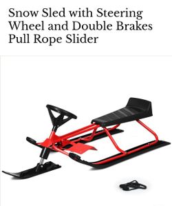 Snow Sled W/Steering Wheel