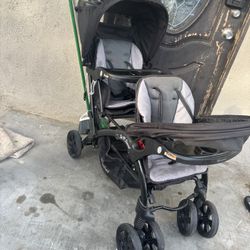 Double Stroller- Curb Alert