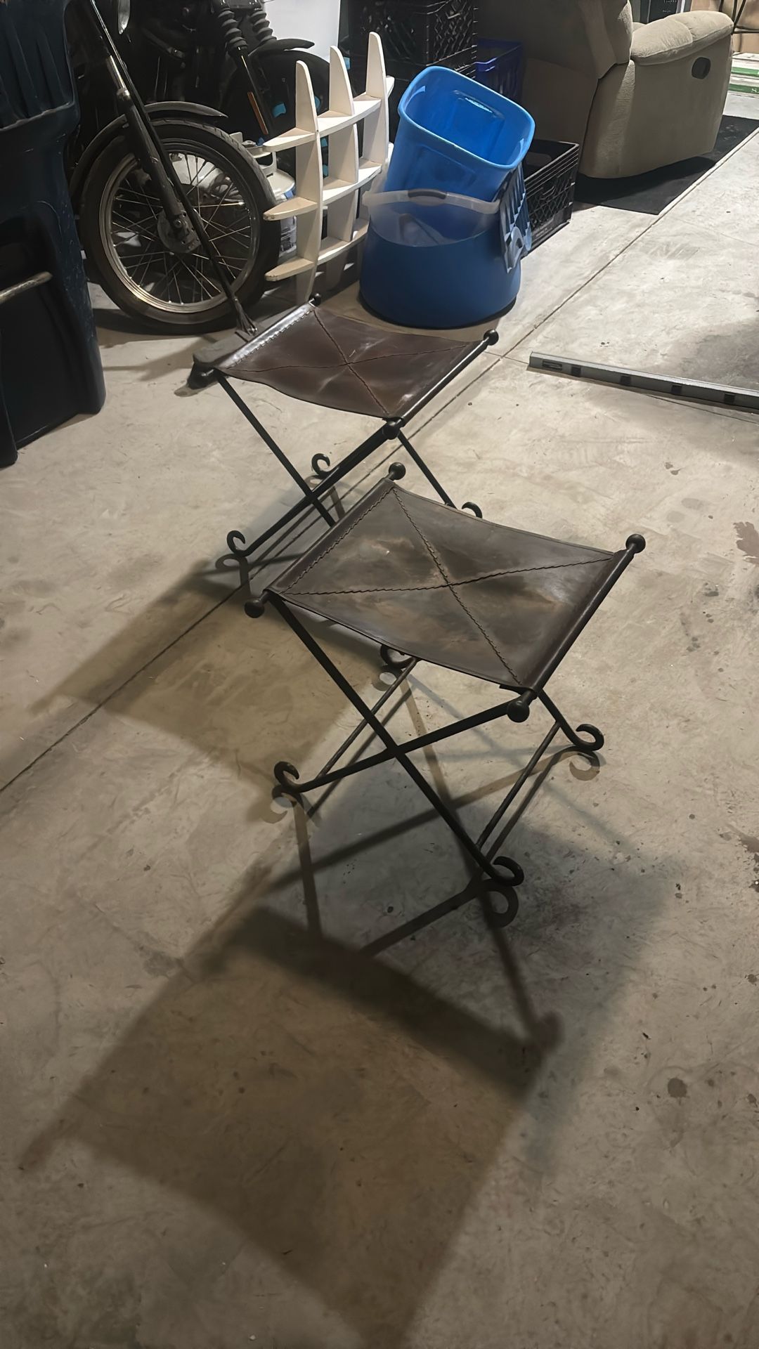 Leather Folding Chairs