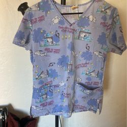 Women’s Scrub Top Peanuts Size S