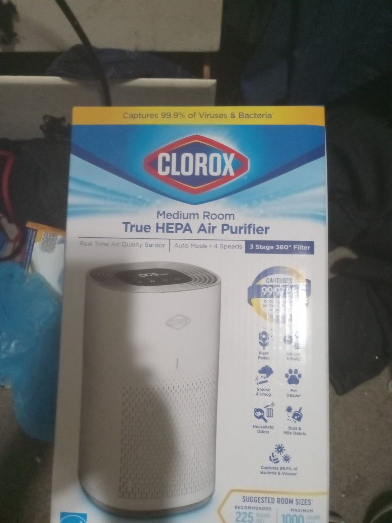 Two Brand New Clorox Air PURIFIER w/free Extra Filter