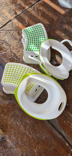 Toddler potty and step stool