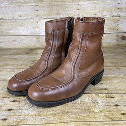 Hy-Test Tufgum Steel Toe Light Tread Oil Resistant Sole Brown Boots - Sz 6.5 D