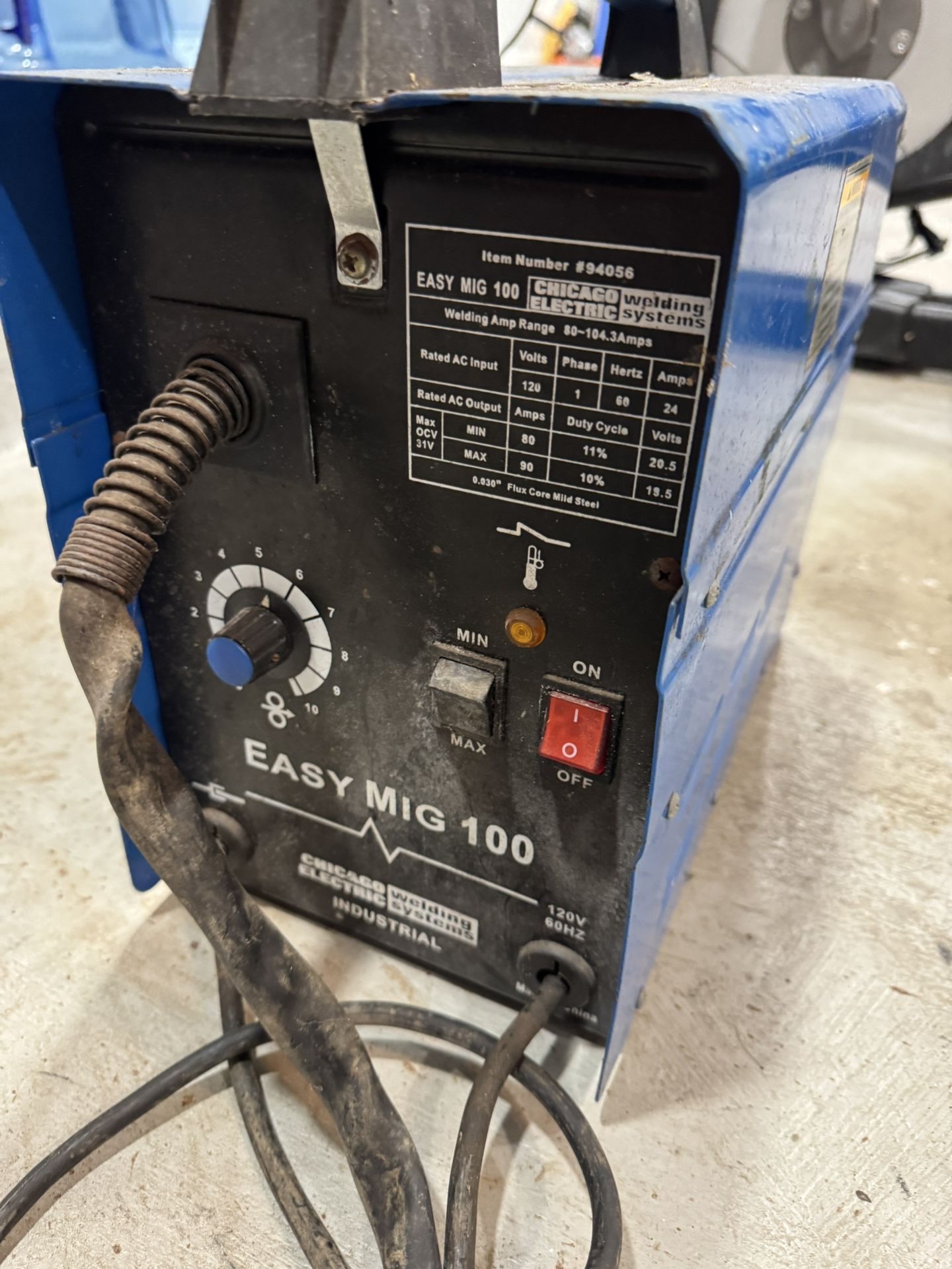 Chicago Electric Mig 100 Welder Set
