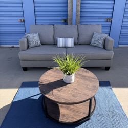 FREE DELIVERY || Modern Gray Sofa / Couch – Like New, Clean & Comfortable