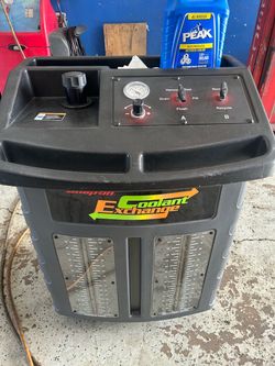 Snap on coolant exchange machine