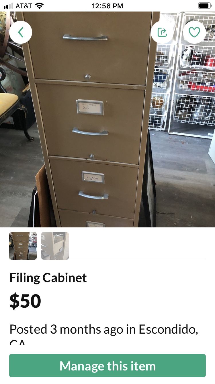 Filing Cabinet  4 Draws