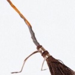 Lightening bolt broomstick .