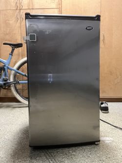 Mini Fridge With Black Interior