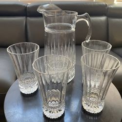 5 Piece Crystal Drinkware Set