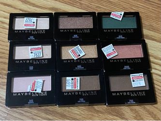 9 Maybelline Eyeshadow ($20/set)