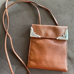 GB Vintage Leather Crossbody Wallet / Organizer Bag