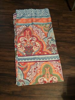 Paisley Print Shower Curtain Like New