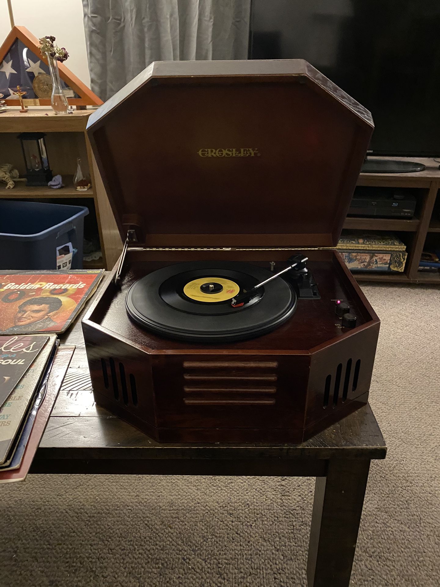 Record Player With 164 Records