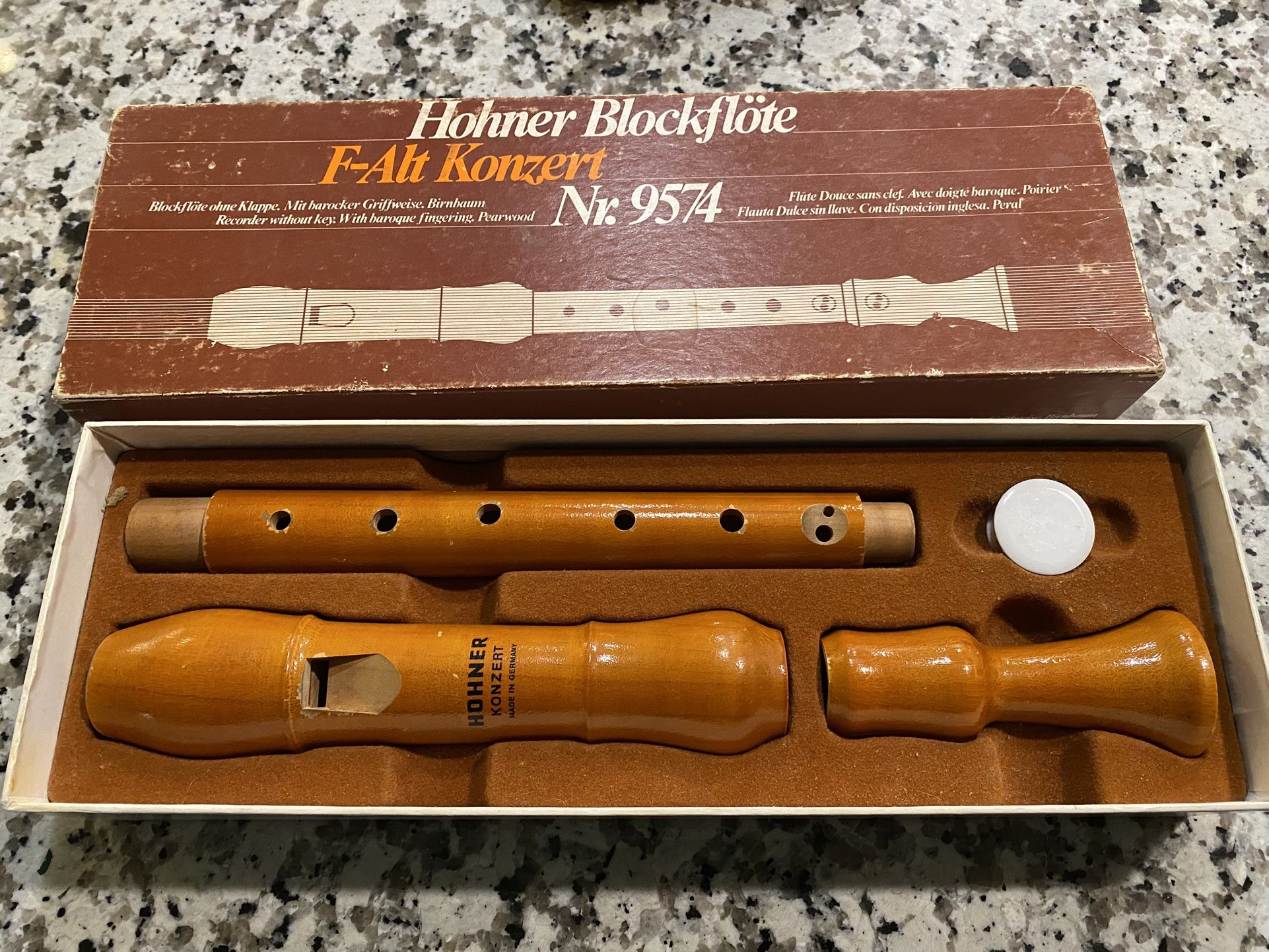 Recorder F-Alt, Concert grade by Hohner (Nr. 9574)
